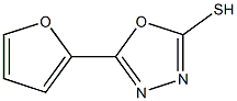 5-(2-Furanyl)-1,3,4-oxadiazole-2-thiol 구조식 이미지