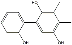 3,4-Dimethyl-1,1'-biphenyl-2,2',5-triol Structure