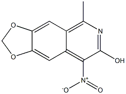 6,7-Methylenedioxy-1-methyl-4-nitroisoquinolin-3-ol Structure