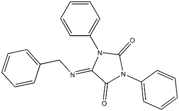 5-Benzylimino-1,3-diphenyl-3,5-dihydro-1H-imidazole-2,4-dione 구조식 이미지