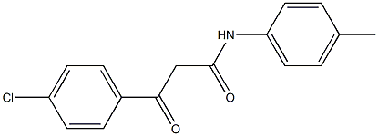 N-(4-Methylphenyl)-3-(4-chlorophenyl)-3-oxopropanamide 구조식 이미지