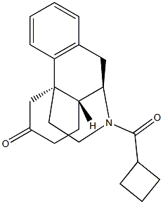 17-(Cyclobutylcarbonyl)morphinan-6-one 구조식 이미지