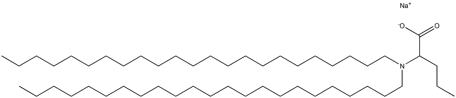 2-(Ditricosylamino)valeric acid sodium salt 구조식 이미지