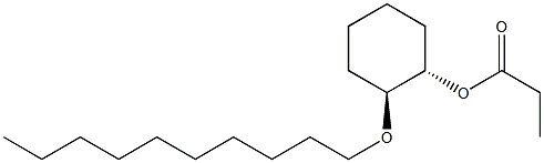 (1S,2S)-2-Decyloxycyclohexanol propionate 구조식 이미지