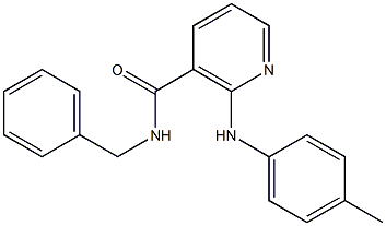 N-Benzyl-2-(p-toluidino)nicotinamide Structure