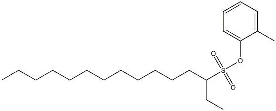 3-Pentadecanesulfonic acid 2-methylphenyl ester 구조식 이미지