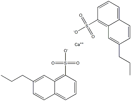 Bis(7-propyl-1-naphthalenesulfonic acid)calcium salt Structure