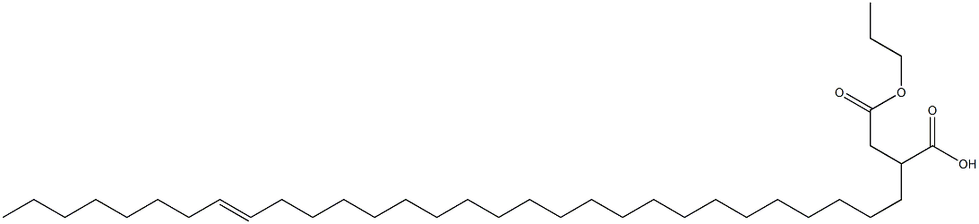 2-(22-Triacontenyl)succinic acid 1-hydrogen 4-propyl ester Structure