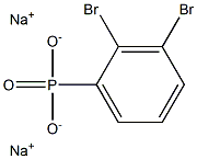 2,3-Dibromophenylphosphonic acid disodium salt 구조식 이미지