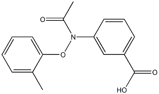 3-[[(2-Methylphenyl)oxy]acetylamino]benzoic acid 구조식 이미지