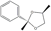 (2S,4S)-2,4-Dimethyl-2-phenyl-1,3-dioxolane Structure