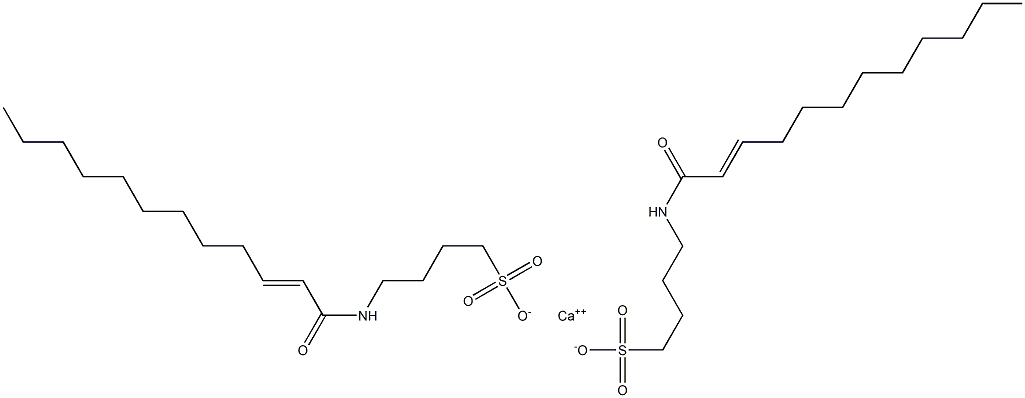 Bis[4-(2-dodecenoylamino)-1-butanesulfonic acid]calcium salt Structure