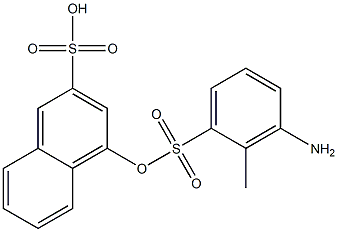 6-Amino-1-toluenesulfonyloxynaphthalene-3-sulfonic acid Structure