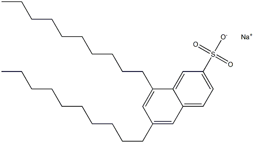 6,8-Didecyl-2-naphthalenesulfonic acid sodium salt 구조식 이미지