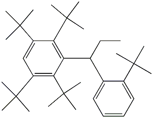 1-(2,3,5,6-Tetra-tert-butylphenyl)-1-(2-tert-butylphenyl)propane Structure