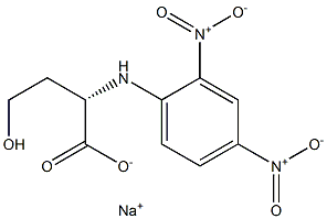 [S,(+)]-4-Hydroxy-2-(2,4-dinitroanilino)butyric acid sodium salt 구조식 이미지
