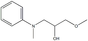 1-(N-Methylanilino)-3-methoxy-2-propanol Structure