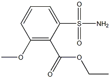 2-Ethoxycarbonyl-3-methoxybenzenesulfonamide Structure