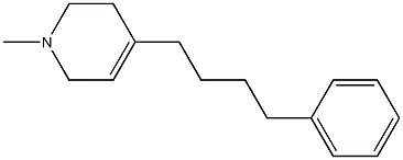 1,2,3,6-Tetrahydro-1-methyl-4-[4-(phenyl)butyl]pyridine Structure