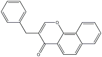 3-Benzyl-4H-naphtho[1,2-b]pyran-4-one Structure