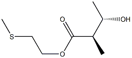 (2R,3S)-2-Methyl-3-hydroxybutyric acid 2-(methylthio)ethyl ester 구조식 이미지