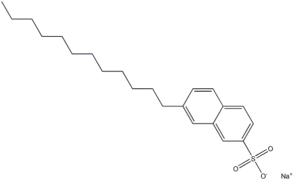 7-Dodecyl-2-naphthalenesulfonic acid sodium salt 구조식 이미지