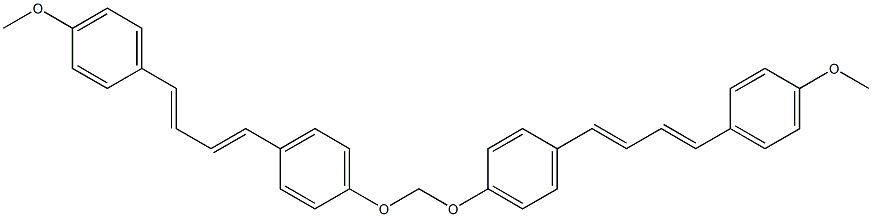 Bis[4-[4-(4-methoxyphenyl)-1,3-butadien-1-yl]phenoxy]methane Structure