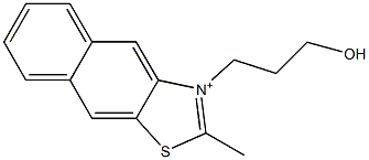 3-(3-Hydroxypropyl)-2-methylnaphtho[2,3-d]thiazol-3-ium 구조식 이미지