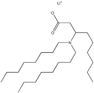 3-(Dioctylamino)nonanoic acid lithium salt Structure