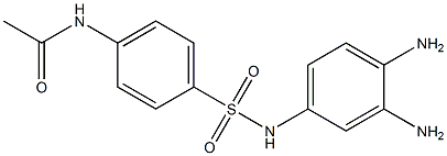 N-(3,4-Diaminophenyl)-4-acetylaminobenzenesulfonamide Structure