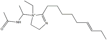 1-[1-(Acetylamino)ethyl]-1-ethyl-2-(6-nonenyl)-2-imidazoline-1-ium Structure