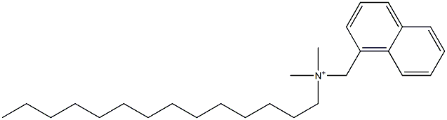 N,N-Dimethyl-N-tetradecyl-1-naphthalenemethanaminium Structure