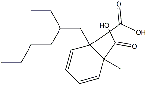 Phthalic acid 1-(2-ethylhexyl)2-methyl ester Structure