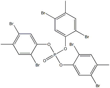 Phosphoric acid tris(2,5-dibromo-4-methylphenyl) ester 구조식 이미지