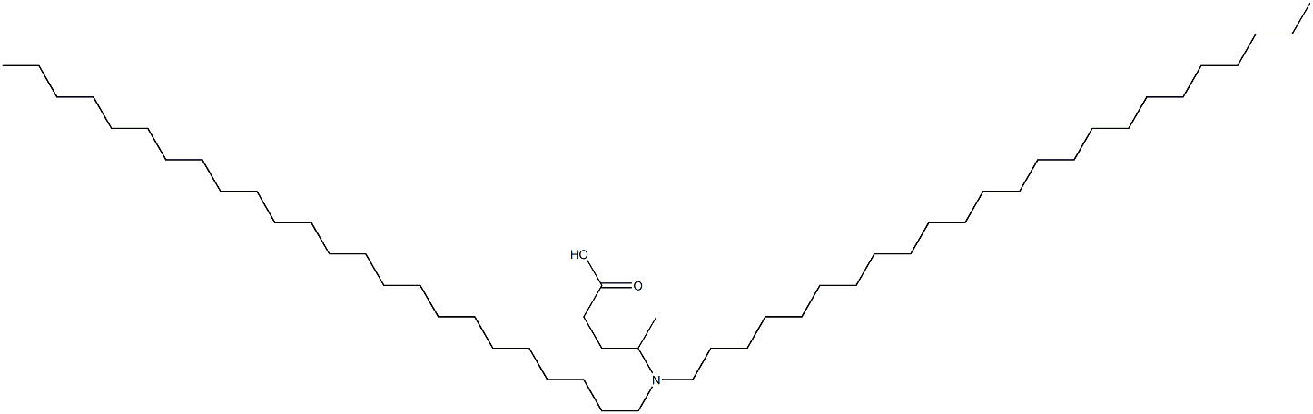 4-(Ditetracosylamino)valeric acid 구조식 이미지