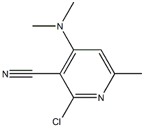 2-Chloro-4-(dimethylamino)-6-methylpyridine-3-carbonitrile Structure