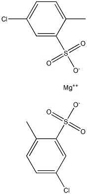Bis(5-chloro-2-methylbenzenesulfonic acid)magnesium salt Structure