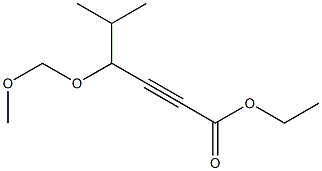 4-Methoxymethoxy-5-methyl-2-hexynoic acid ethyl ester 구조식 이미지