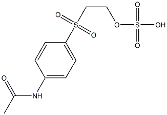 Sulfuric acid hydrogen 2-(p-acetylaminophenylsulfonyl)ethyl ester 구조식 이미지