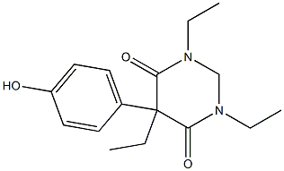 5-Ethyl-5-(4-hydroxyphenyl)-2,5-dihydro-1-ethyl-3-ethylpyrimidine-4,6(1H,3H)-dione Structure