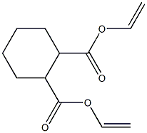 1,2-Cyclohexanedicarboxylic acid diethenyl ester 구조식 이미지