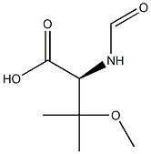 [S,(-)]-N-Formyl-3-methoxy-L-valine 구조식 이미지