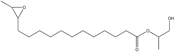 13,14-Epoxypentadecanoic acid 2-hydroxy-1-methylethyl ester 구조식 이미지