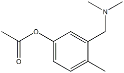 Acetic acid 3-dimethylaminomethyl-4-methylphenyl ester Structure