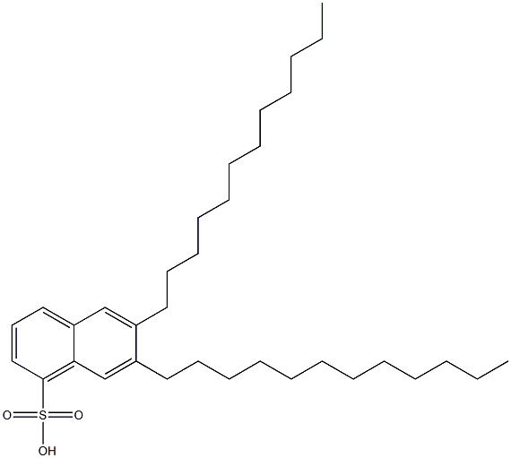 6,7-Didodecyl-1-naphthalenesulfonic acid 구조식 이미지