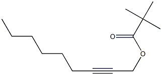 1-(Pivaloyloxy)-2-nonyne 구조식 이미지