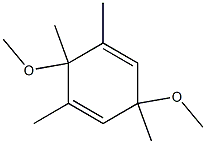 3,6-Dimethoxy-1,3,5,6-tetramethyl-1,4-cyclohexadiene Structure