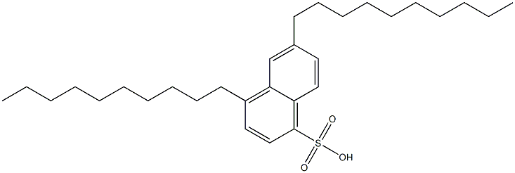 4,6-Didecyl-1-naphthalenesulfonic acid Structure