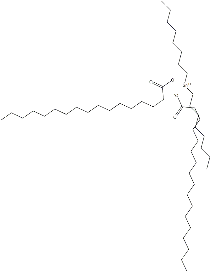 Diheptadecanoic acid dioctyltin(IV) salt Structure