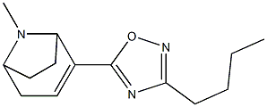 3-Butyl-5-(8-methyl-8-azabicyclo[3.2.1]oct-2-en-2-yl)-1,2,4-oxadiazole Structure